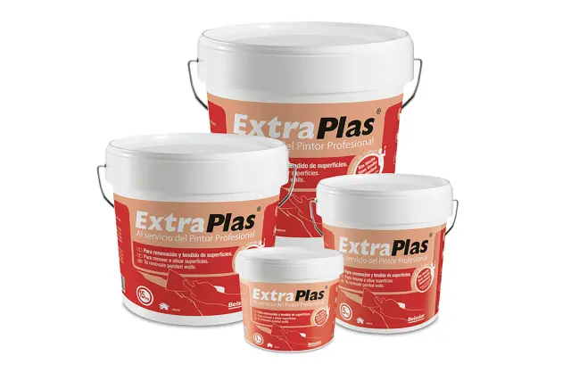 Plaste en polvo cubre gotelé Extraplas 24h 5 kg naranja