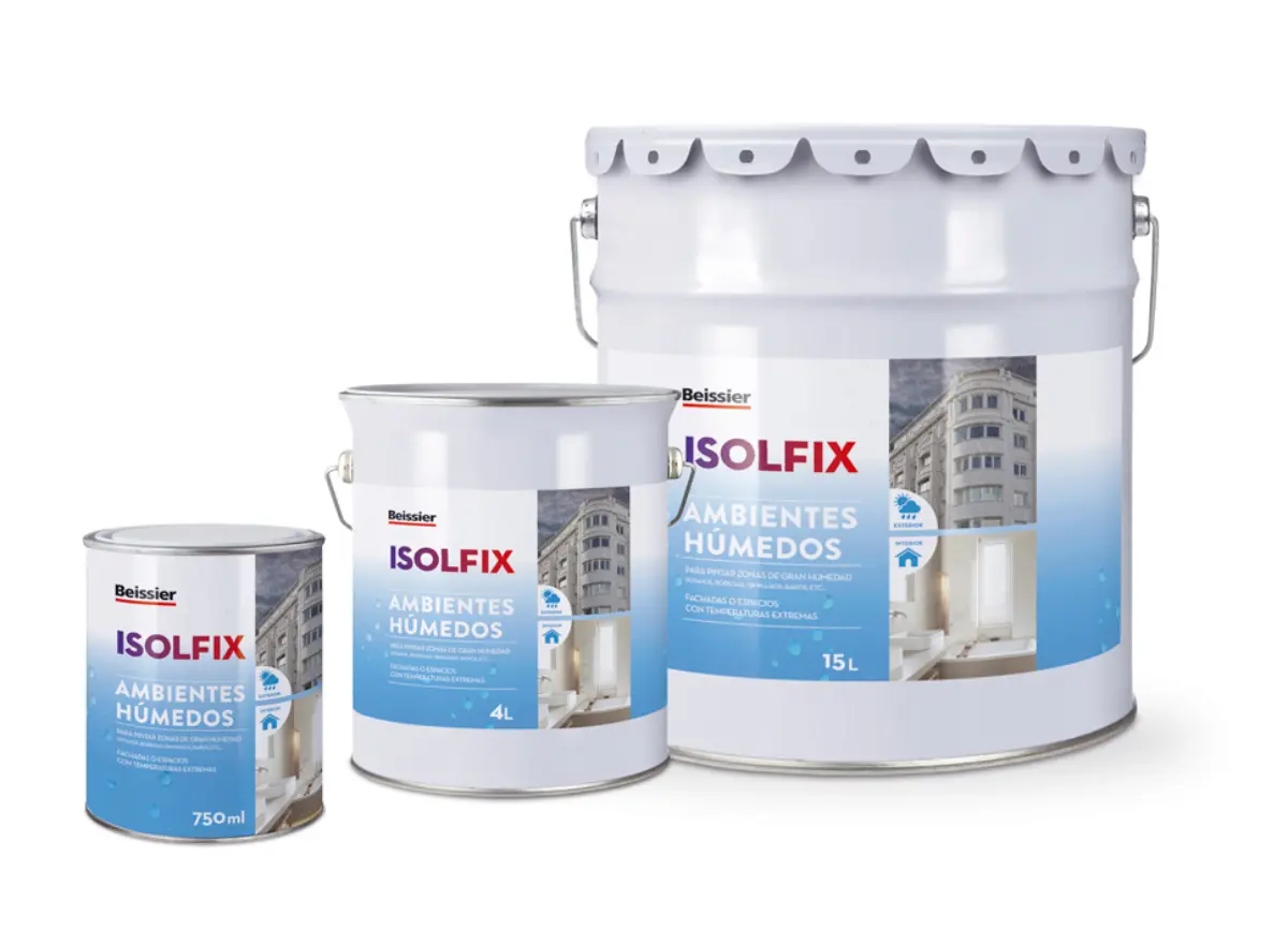 Beissier Pintura antihumedad Isolfix Ambientes húmedos (Blanco, 15 l)